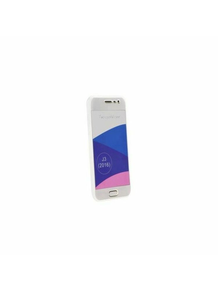 360 Ultra Slim priekis + galinė dalis, skirta Samsung Galaxy J3 PRO (2017) FORCELL Silikoninis telefono dėklas, skaidrus