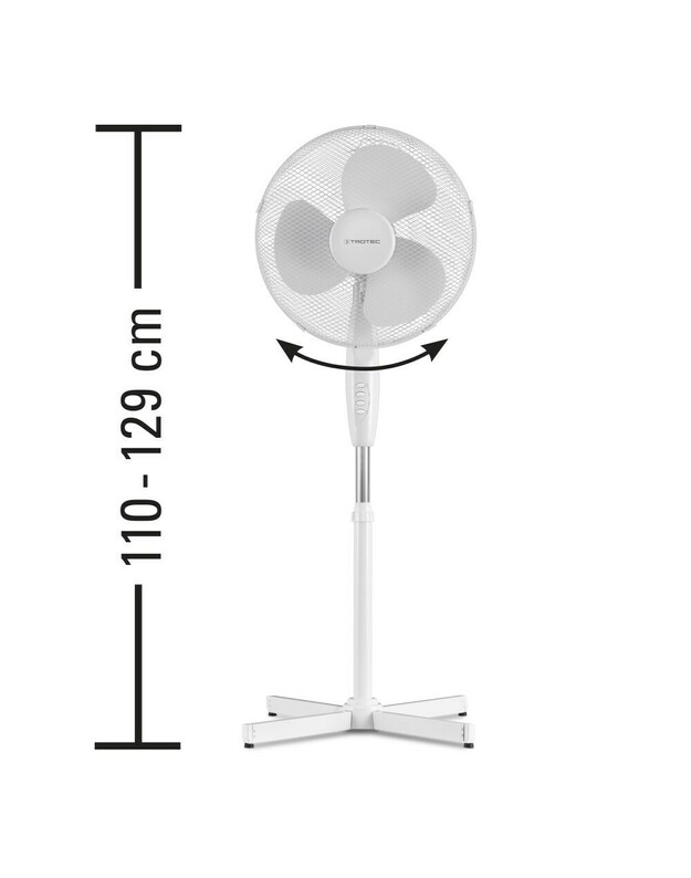 Ventiliatorius Stromtec FS-1" 45W Baltas