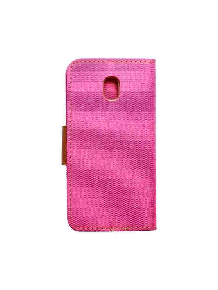 Drobinė knyga, skirta Samsung Galaxy A42 5G piniginės dėklui, rožinė