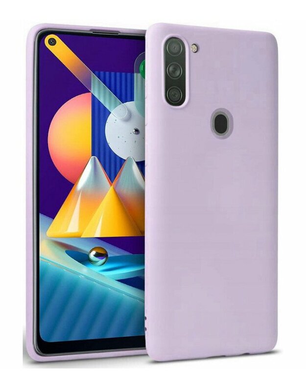 Violetinis dėklas Samsung Galaxy M11 telefonui "Tech-protect Icon"