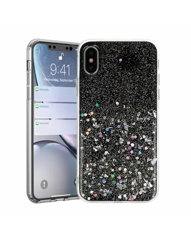 „Vennus Brilliant“ dėklas> „Sam A600 Galaxy A6 2018 Black“