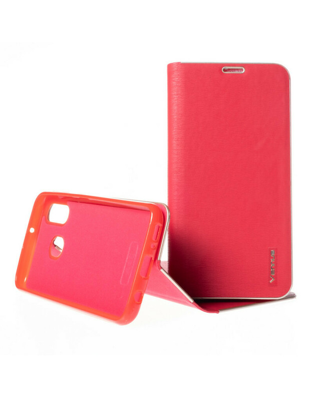 Vennus knygų dėklas Samsung Galaxy A40 A405 raudonas