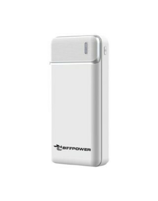 Išorinė baterija POWER BANK BEEPOWER (BP-20) 20000mAh (2xUSB; 2.1A) balta