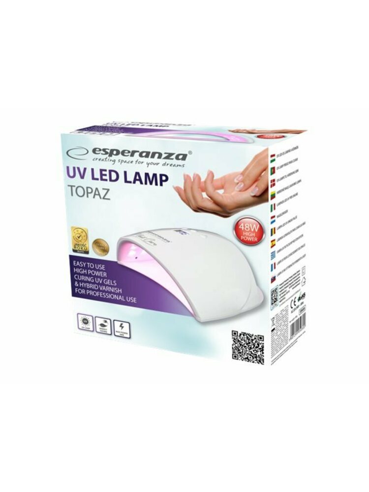 Esperanza Topaz 48W UV LED lempa nagams 
