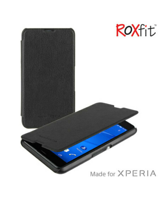 Sony Xperia E4g Slim Book Case - Black