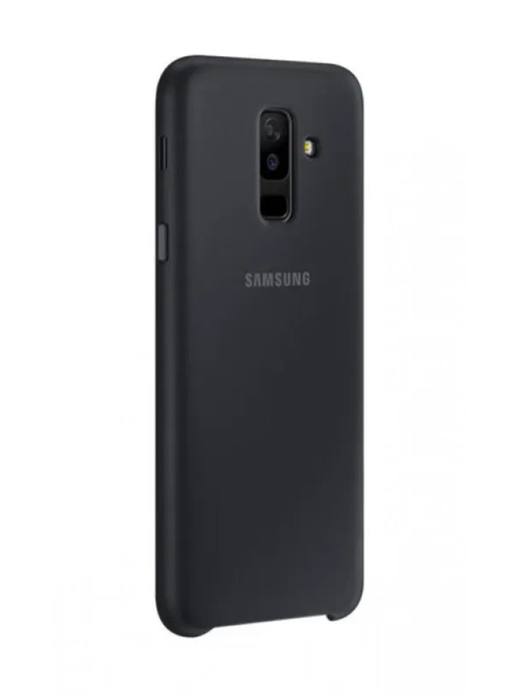 Samsung dviejų sluoksnių galinis dangtelis Samsung Galaxy A6 Plus (2018) juodas