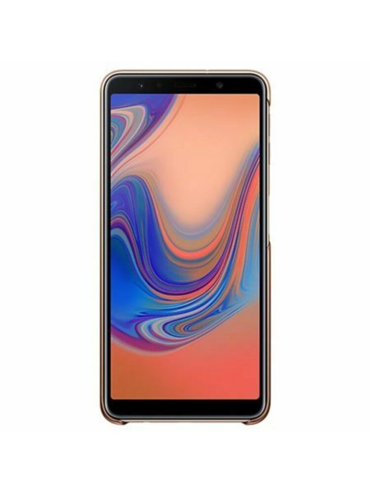 Dėklas Samsung Gradation Cover A7 (2018), auksinis (EF-AA750CFEGWW)