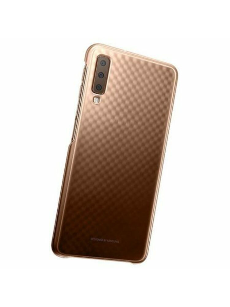 Dėklas Samsung Gradation Cover A7 (2018), auksinis (EF-AA750CFEGWW)