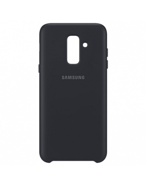 Samsung dviejų sluoksnių galinis dangtelis Samsung Galaxy A6 Plus (2018) juodas