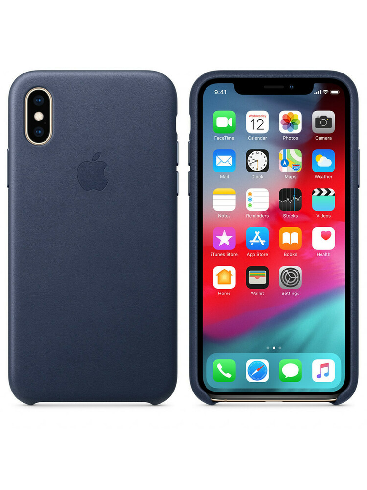 ORIGINALUS ODINIS Apple iPhone® X Leather Case Cosmos Blue