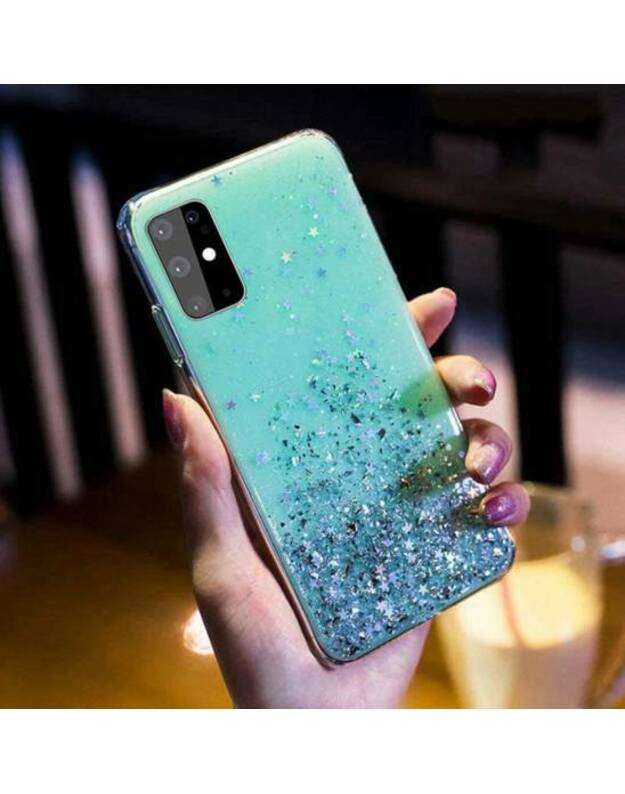 Dėklas XIAOMI REDMI NOTE 11 4G / NOTE 11S Blizgučiai blizgučiai Klijai Glitter Case mėtų