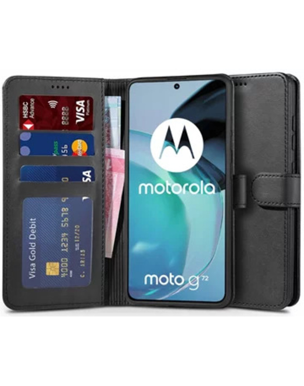 AUKŠTOS KOKYBĖS PINIGINĖ MOTOROLA MOTO G72 BLACK