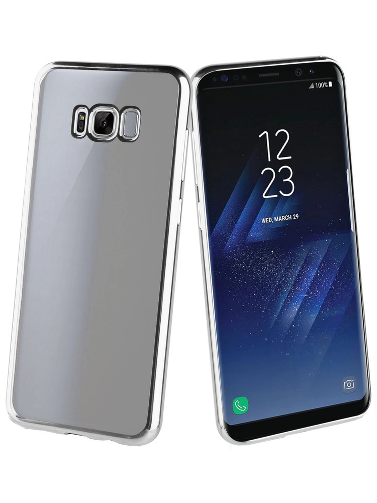 Dėklas Muvit, Samsung Galaxy S8 Plus, sidabro