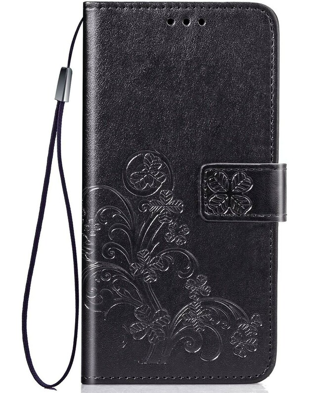 Dėklas gėlių knyga Samsung A546 A54 5G juoda
