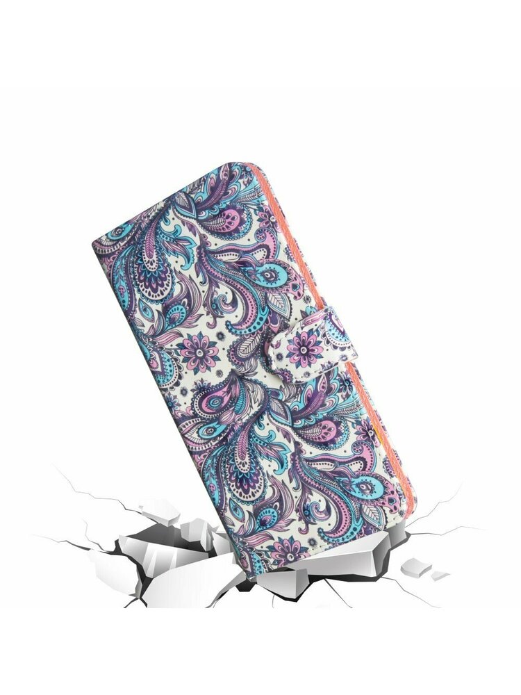 Piniginės dėklas skirtas Xiaomi Redmi 9A, Light Spots Decor, Paisley Flower