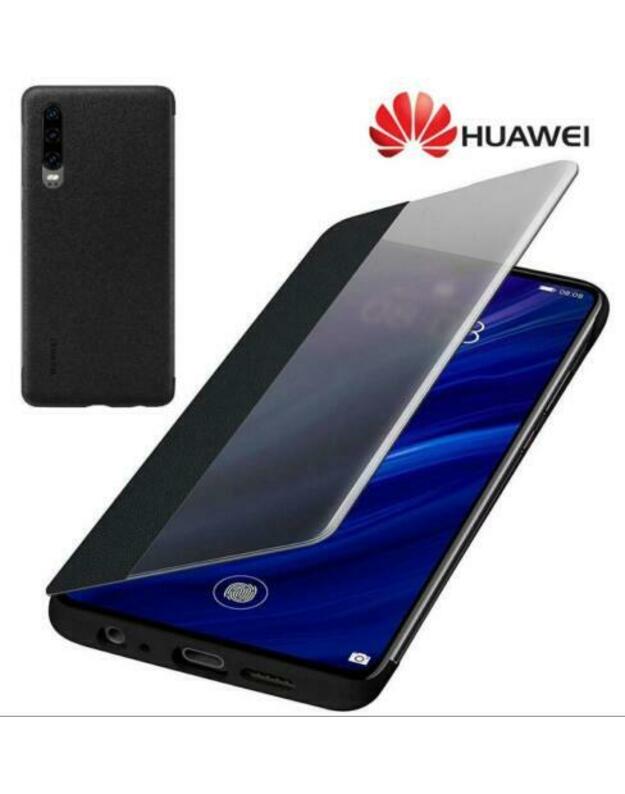 HUAWEI P30 Smart View dėklas juodas