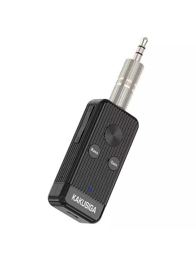 Bluetooth siųstuvas su mikrofonu AUX mini lizdas 3,5 mm + microSD KAKUSIGA KSC-775 YINHU juoda
