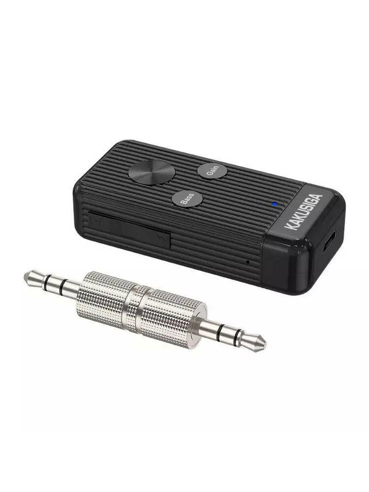 Bluetooth siųstuvas su mikrofonu AUX mini lizdas 3,5 mm + microSD KAKUSIGA KSC-775 YINHU juoda
