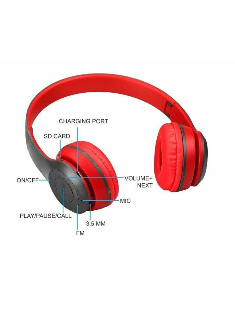 Sulankstomos belaidės ausinės P47 EDR Bluetooth 4.2