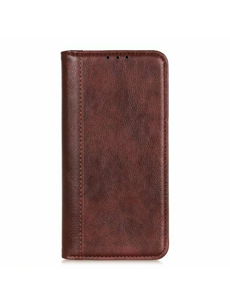 Piniginės dėklas skirtas POCO X3 Pro/NFC, Litchi Leather, Brown