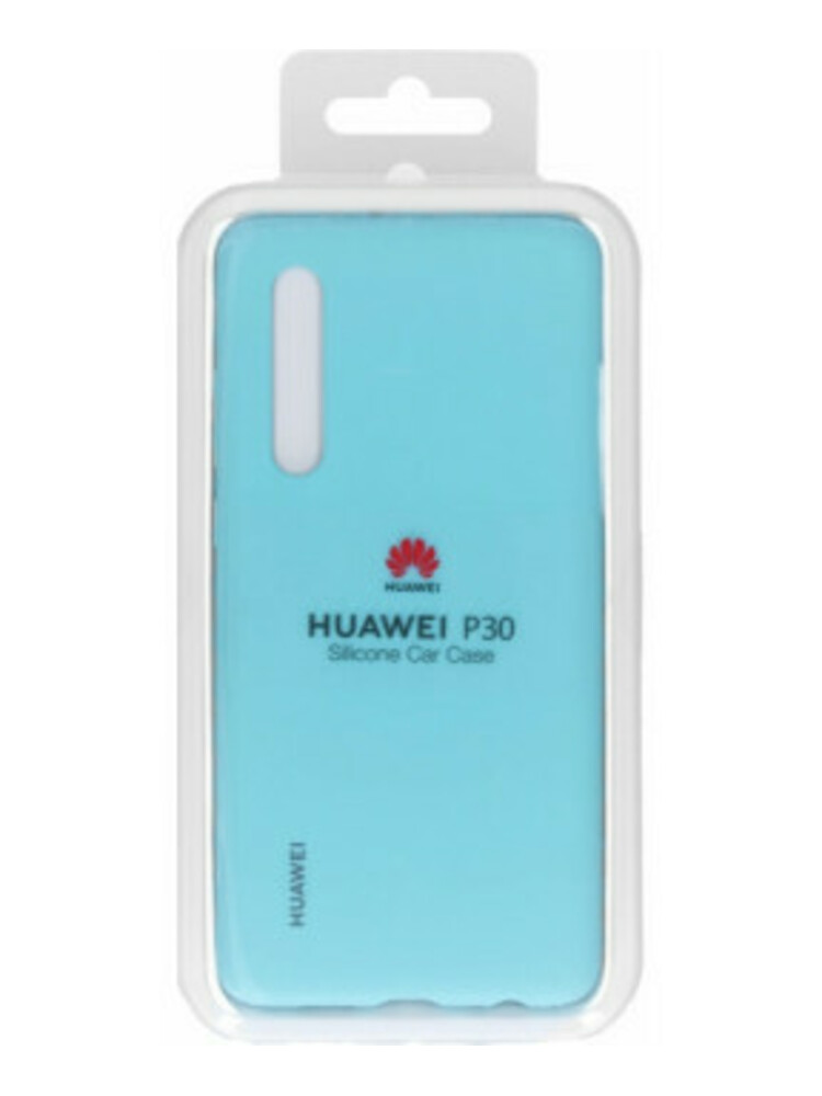 Galinis dangtelis Huawei P30 silikoninis dėklas Šviesiai mėlynas