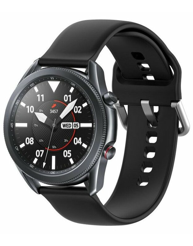 Juoda apyrankė Samsung Galaxy Watch 3 45mm laikrodžiui "Tech-Protect Iconband"