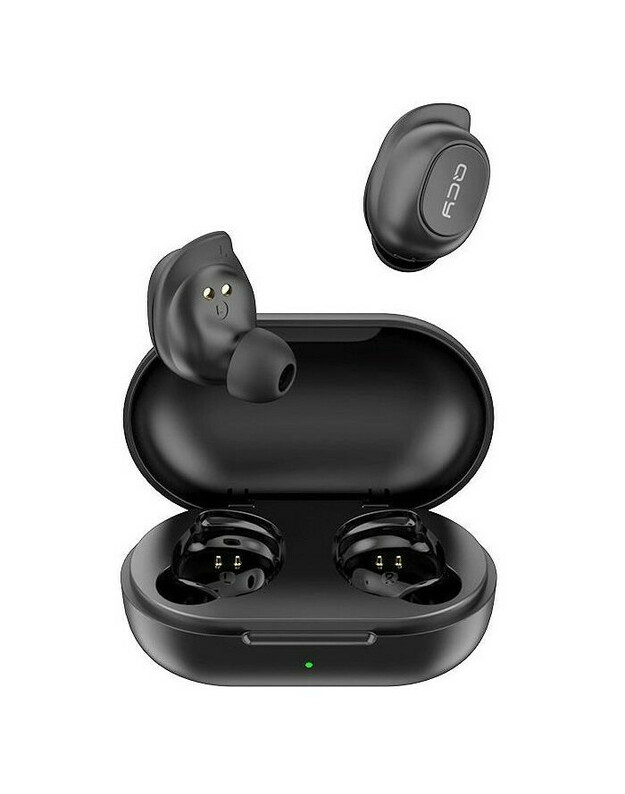 Juodos belaidės ausinės "QCY T9S TWS Wireless Earbuds"