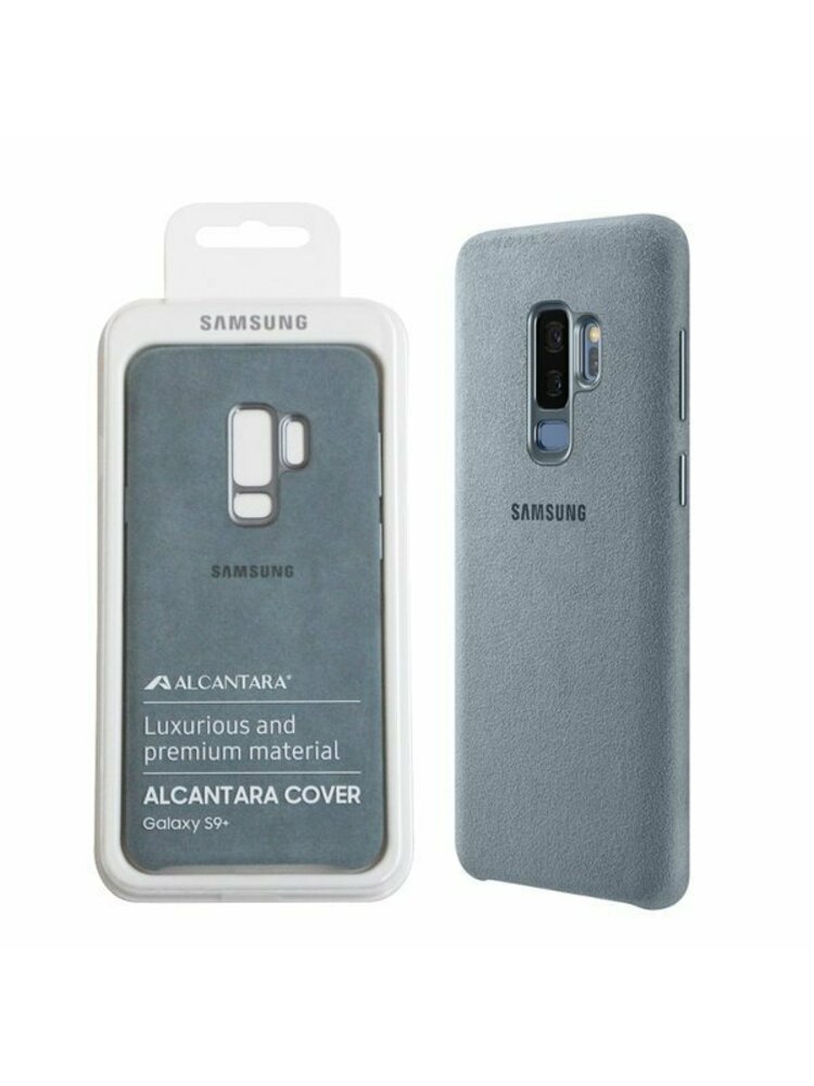 Nugarėlės dėklas Samsung Galaxy S9+ Alcantara Cover EF-XG965AMEGWW Mint