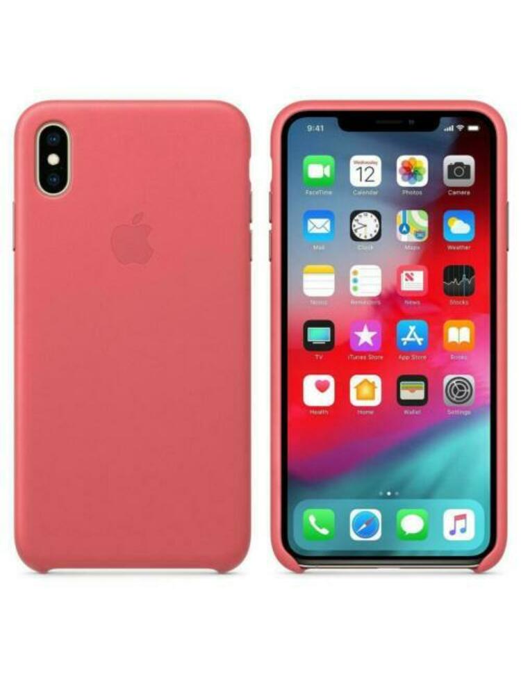 Originalus Apple iPhone XS Max odinis dėklas - Peony Pink - naujas