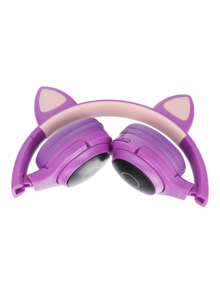 Ausinės belaidės CAT EAR modelis XY-203 violetinės spalvos