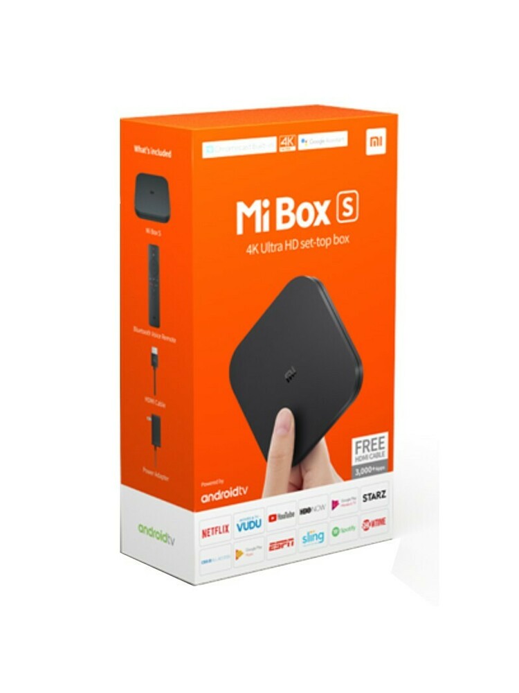 „XIAOMI MI BOX S 4K HDR ANDROID 8.1 TV BOX“.