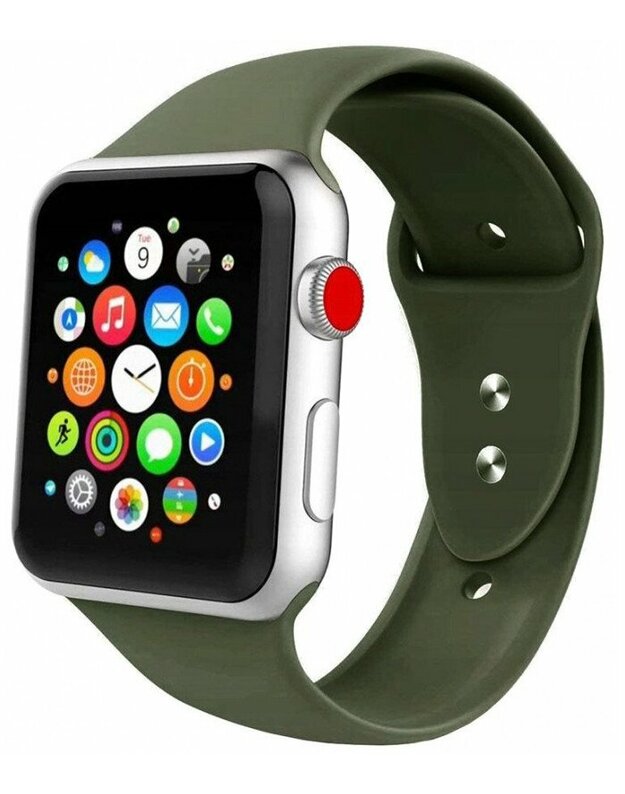 Žalia apyrankė Apple Watch 1/2/3/4/5/6 (38mm/40mm) laikrodžiui "Tech-Protect Iconband"