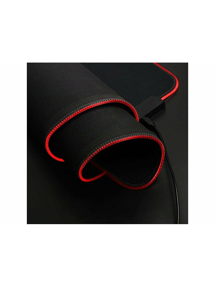 Šviečiantis LED RGB kompiuterio kilimėlis pelei ir klaviatūrai 80x30cm