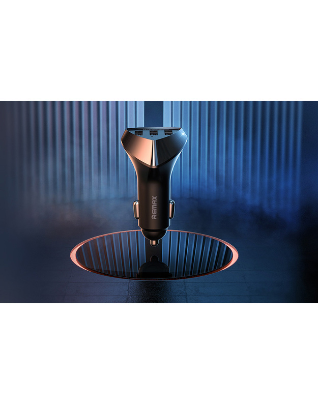 Automobilinis įkroviklis 3x USB, "Remax RCC322", 3,1 A (juodas)