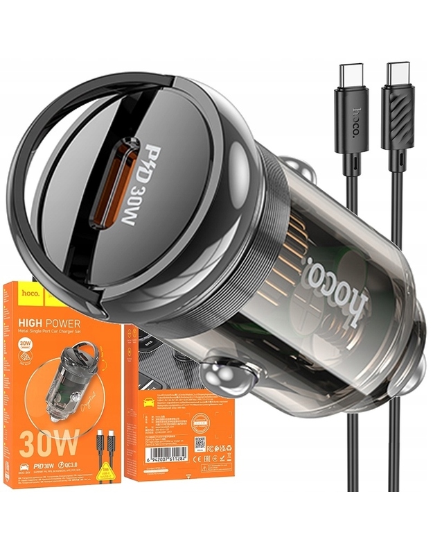 GALINGAS GREITAS AUTOMOBILINIS ĮKROVIKLIS, C TIPO, USB-C, GREITAS ĮKROVIMAS, 30 W (15505883458)