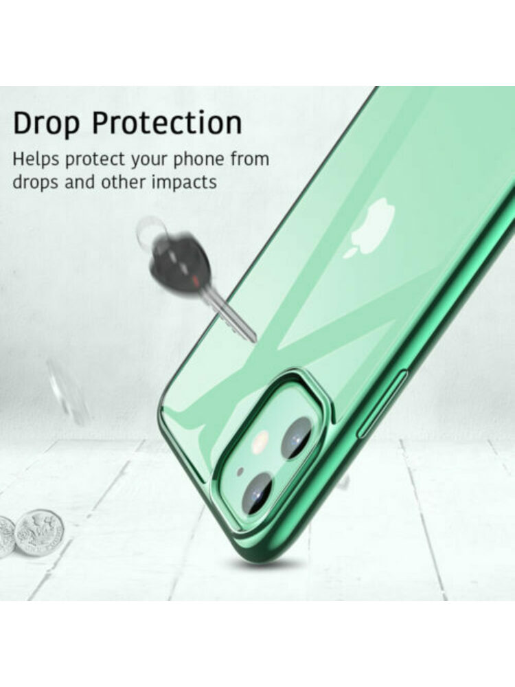 ESR iPhone 11 skaidri/žalia nugarėle