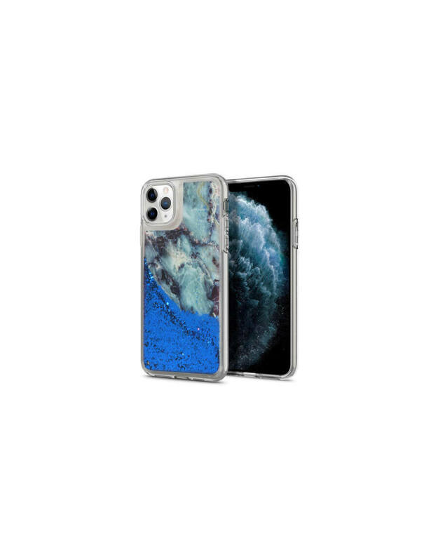 APPLE IPHONE 11, SILIKONINIS DĖKLAS, SKYSTAS MARMURAS, 2