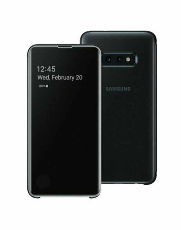 Oficialus „Samsung Galaxy S10e Clear View“ dėklas – juodas
