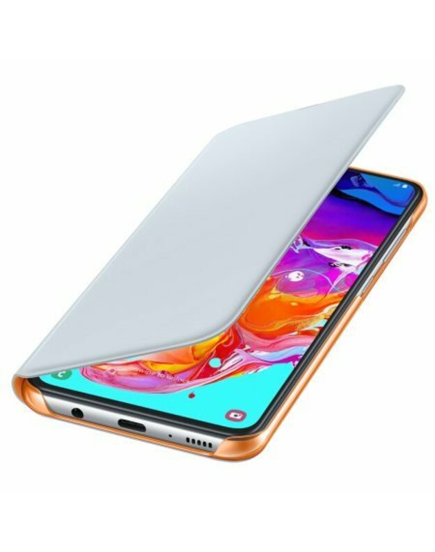 Official Samsung Galaxy A70 Wallet Flip Cover Case - White