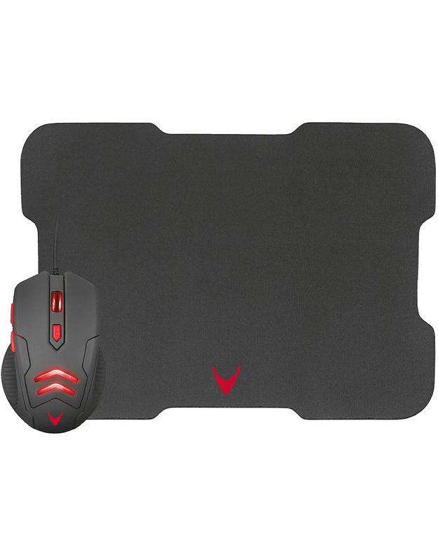 Omega pelė Varr Gaming + pelės kilimėlis