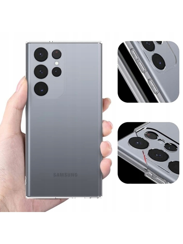 2 mm silikoninis dėklas SAMSUNG GALAXY S23 ULTRA galiniam dangteliui