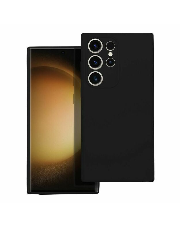 SAMSUNG S23 Ultra silikoninis dėklas, juodas