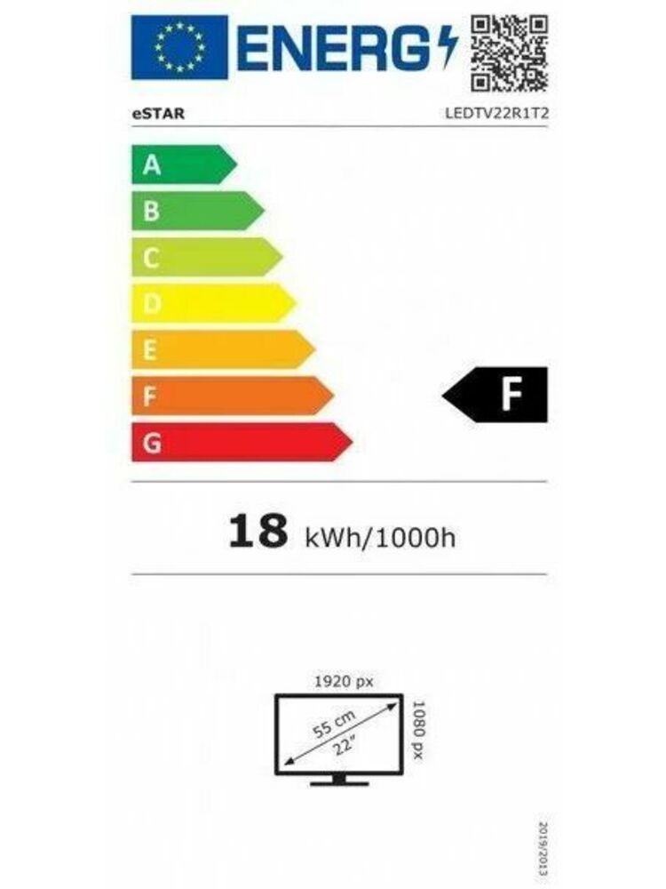 ESTAR LED TV 22"/56CM LEDTV22R1T2