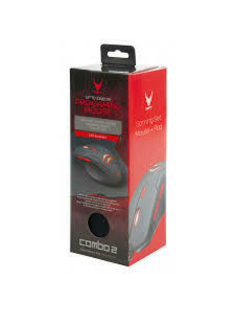 Omega pelė Varr Gaming + pelės kilimėlis