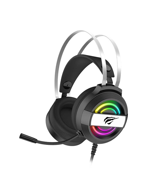 Žaidimų ausinės Havit GAMENOTE H2026d RGB USB+3.5mm