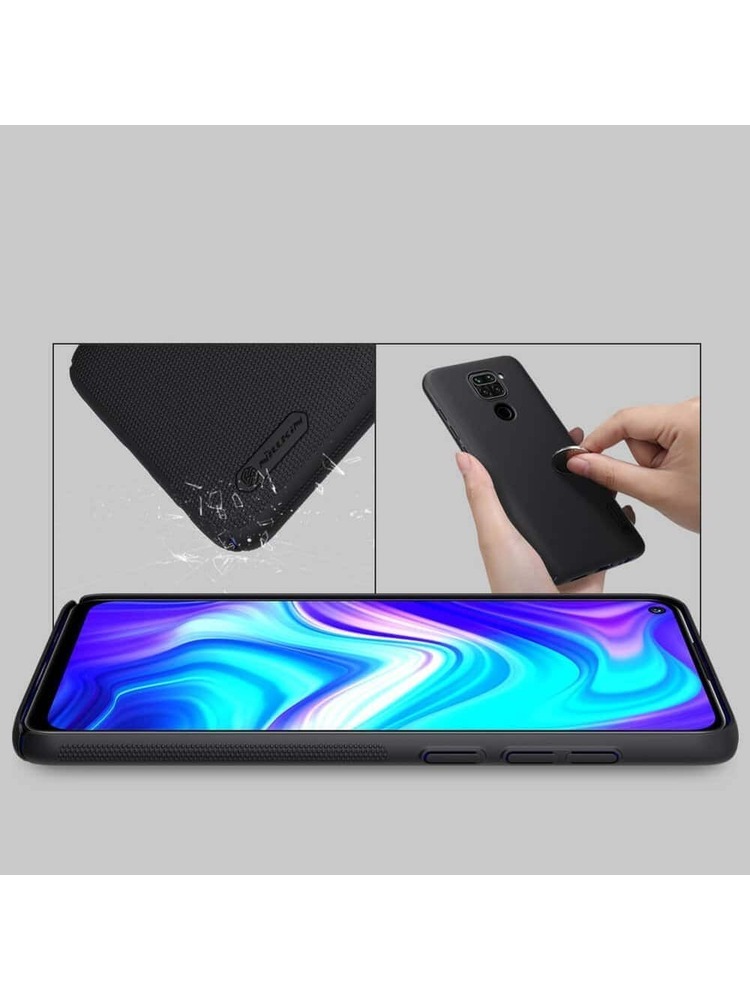 Nillkin Frosted Shield dėklas XIAOMI REDMI NOTE 9 juodas