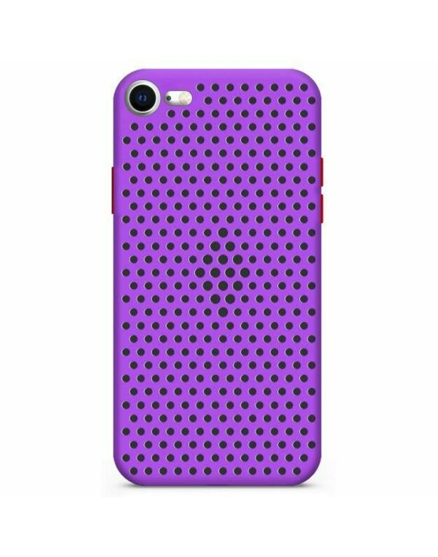 Breath Colored Buttons“ TPU dėklas, violetinis skylės dėklas („iPhone 7/8“ / SE 202