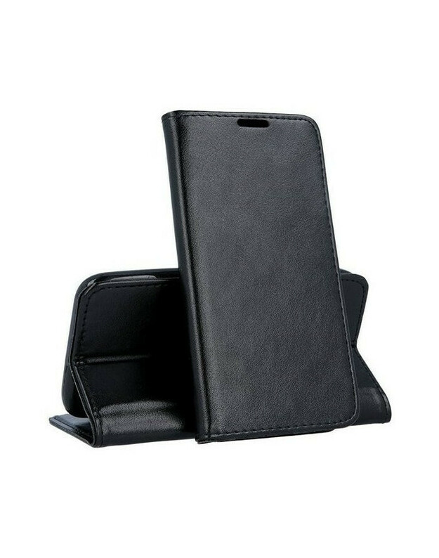 Juodas atverčiamas dėklas Samsung Galaxy Xcover 4 / Xcover 4S telefonui "Smart Magnetic"