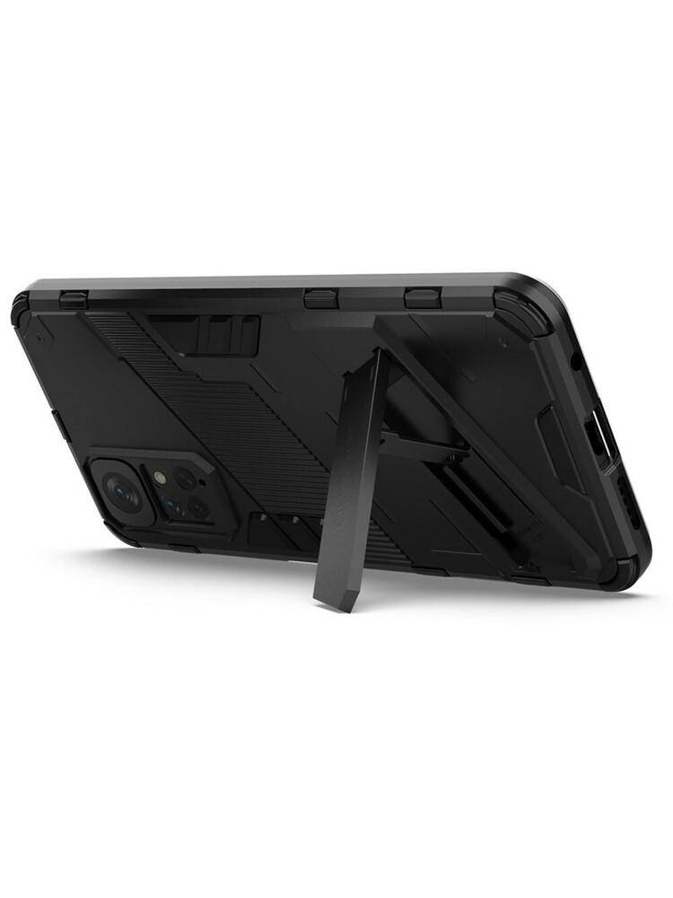 KickStand dėklas skirtas Xiaomi Redmi Note 11/11S, juodas