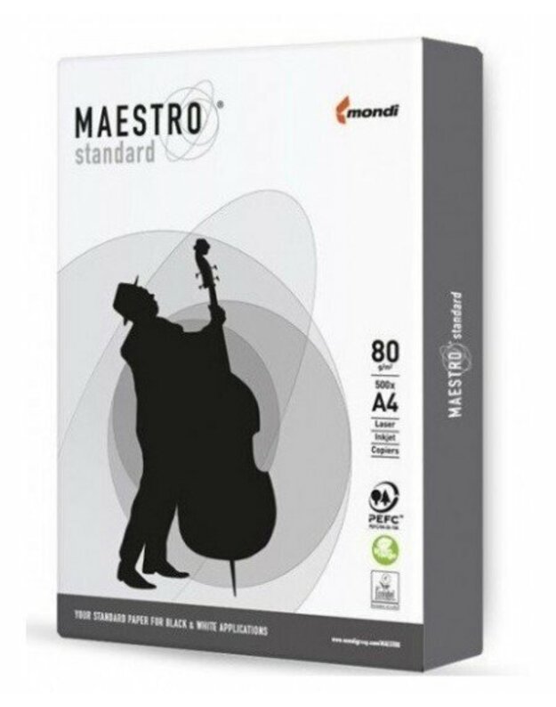 Popierius MAESTRO Standard, 80 g/m2, A4, 500 lapų